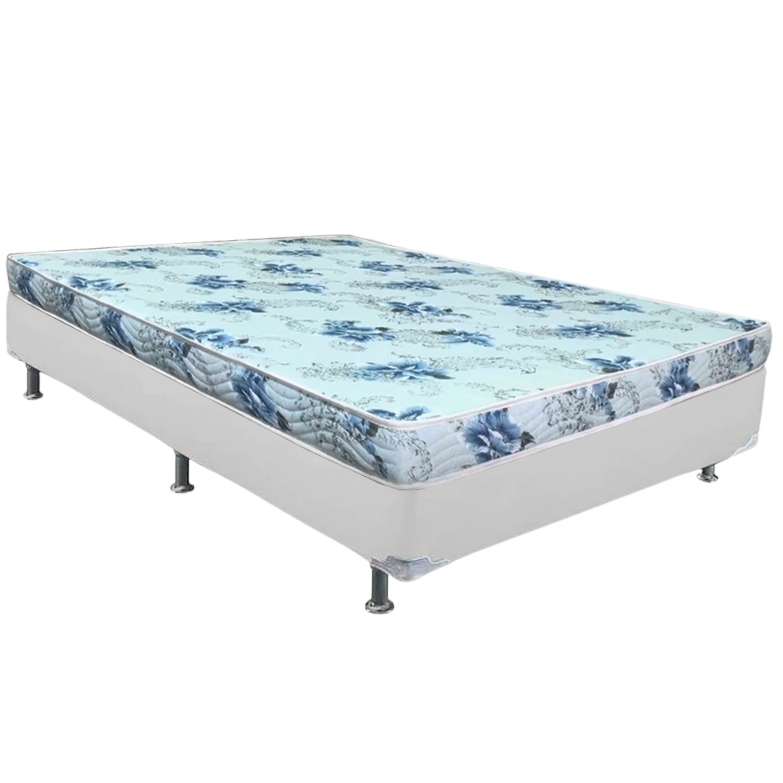 Colchão Casal Dream Soft 12 cm D20 + Base Simples Corino Branco – ORTOBOM + BIOSTAR - Imagem 2