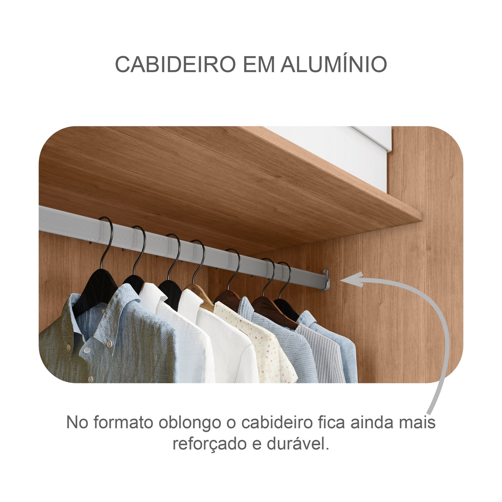 Guarda-Roupa 6 Portas Royal 2,388 m Cumaru - NOVO HORIZONTE - Imagem 3