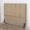 Cabeceira Casal Roma Veludo Bege Larg. 1.40m