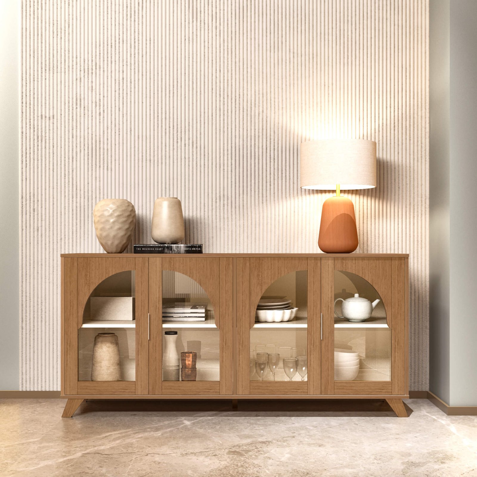 Buffet Murano Cinamomo/Off White - ARTELY - Imagem 4