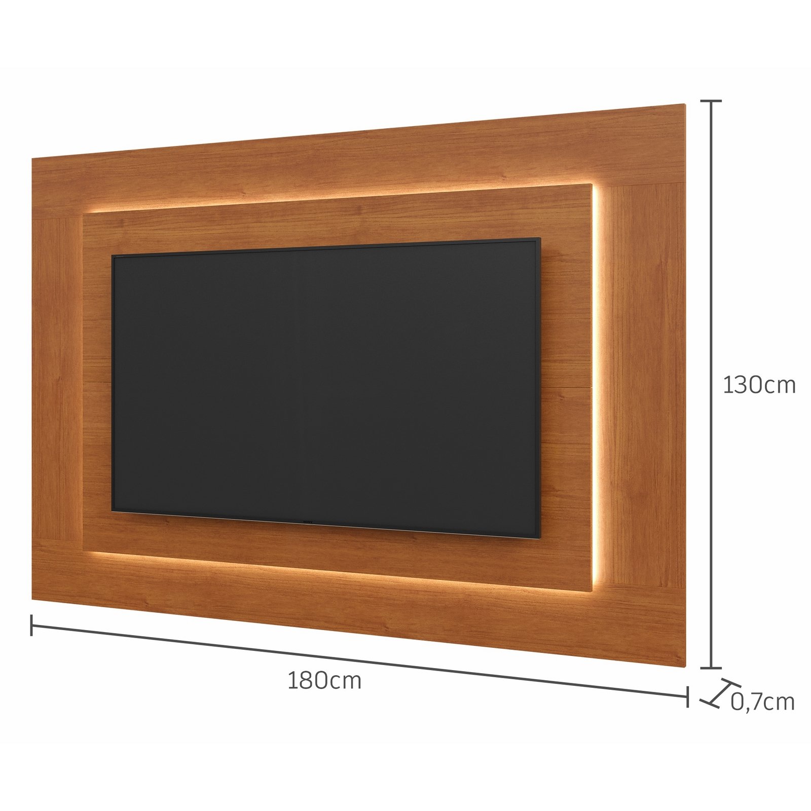 Painel até 58" Atenas 1,80 m Naturale - MAVAULAR - Imagem 2