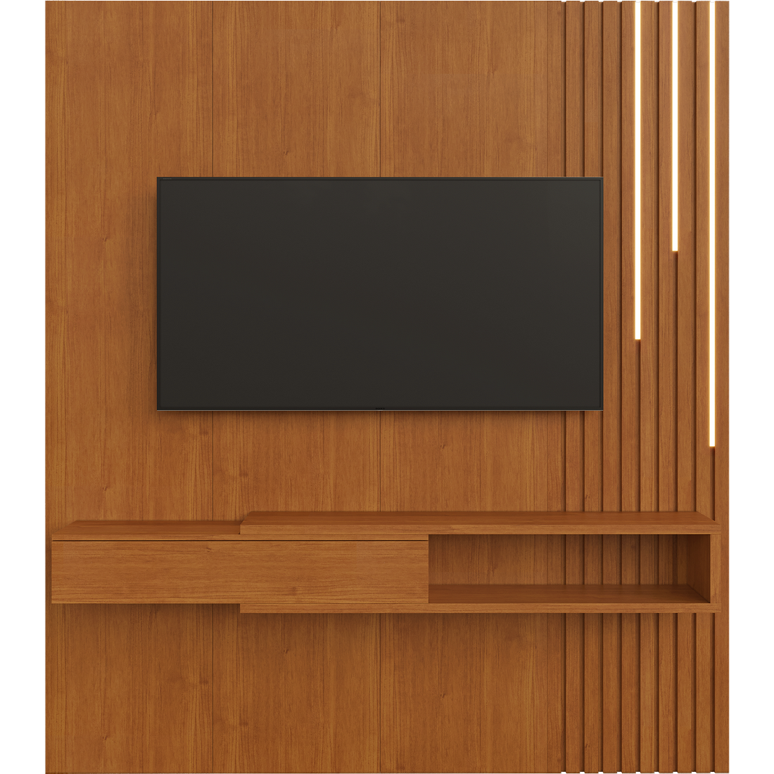 Painel até 55" Ímpetus (C/LED Cascata) + Nicho Naturale - MAVAULAR - Imagem 3