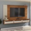 Painel até 75" Presence Cinamomo/Off White - ARTELY
