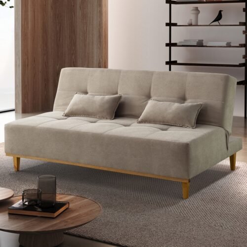 Alternative view of Sofá Cama Dallas Ref.48 1,81 m Linho Bege 2503-B – LUXURY