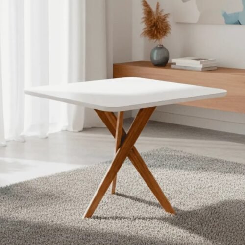 Alternative view of Mesa Cacau 95 (C/Vidro) Madeira/Off White - CIMOL
