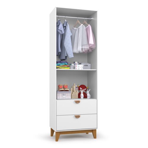 Alternative view of Guarda-Roupa 2 Portas Magia Branco - BATROL MOVEIS