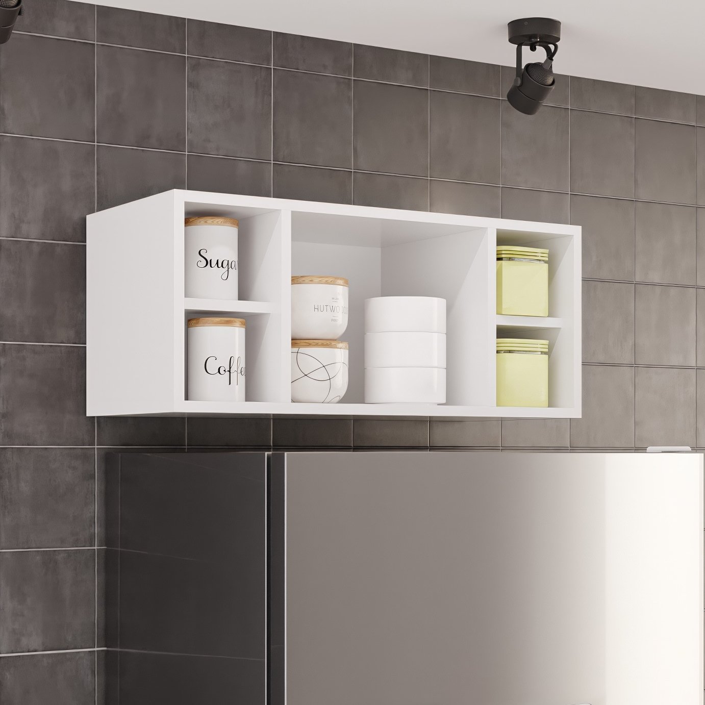 Armário Aéreo Geladeira Pérola 0,70 m Branco - SALLÊTO