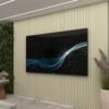 Painel até 85" Supremo Ripado 218 Off White - GELIUS