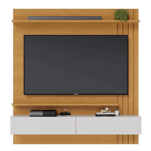 Alternative view of Home Suspenso Juriti Larg. 1.50m Naturale/Off White Matte para TV até 70" - Colibri