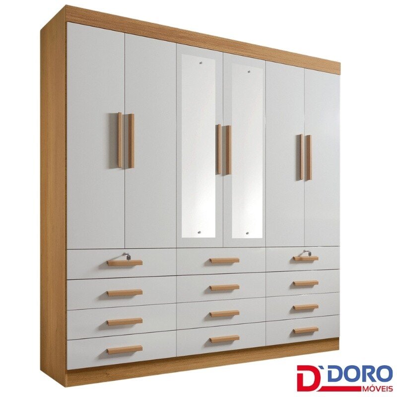 Kit 2 Espelhos Roupeiro Mônaco D Doro