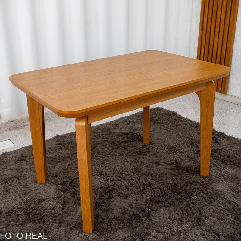 Mesa de Jantar Londrina 120x80 Cinamomo Rufato + 4 Cad. Isabela Linho Bege 01 Madeira - KM Decor - Imagem 7