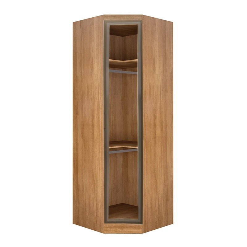 Guarda-roupa Rizon New Cumaru Larg. 2.43m 6 Portas 8 Gavetas - Novo Horizonte - Imagem 5
