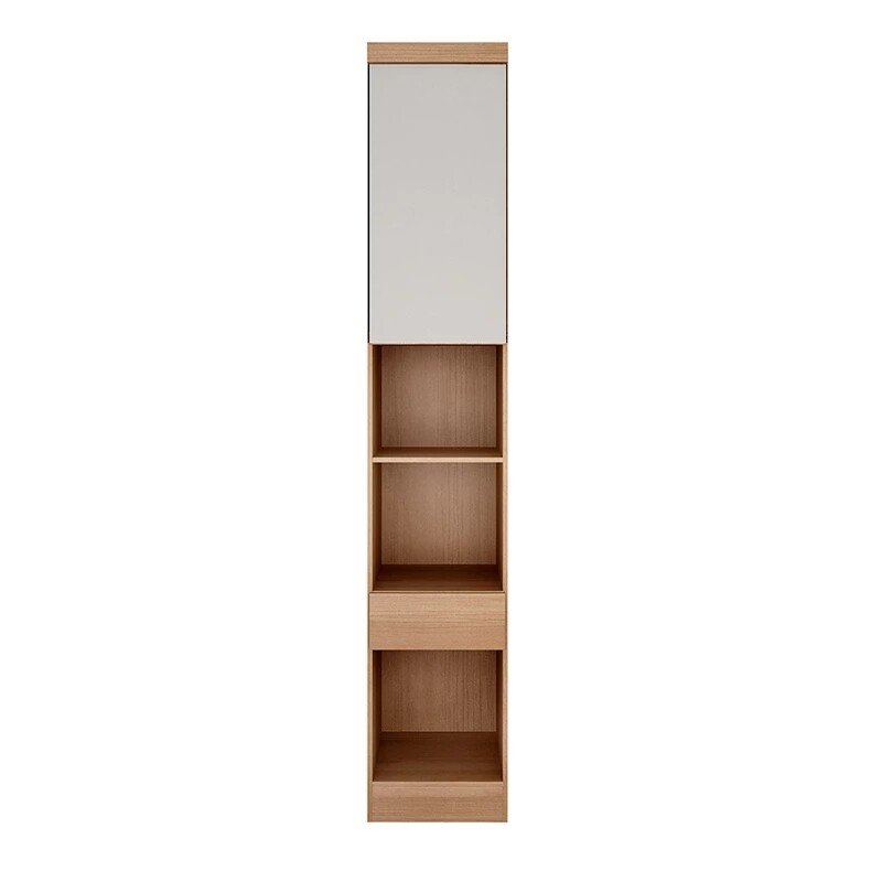 Modulado Solteiro Cumaru/Fendi Fosco 1 Roupeiro Rizon 4 Pts + 1 Criado Rizon + 1 Aéreo 2 portas Rizon - Novo Horizonte - Imagem 7
