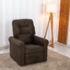 Poltrona Reclinável Clio MX-24 Veludo Marrom 256