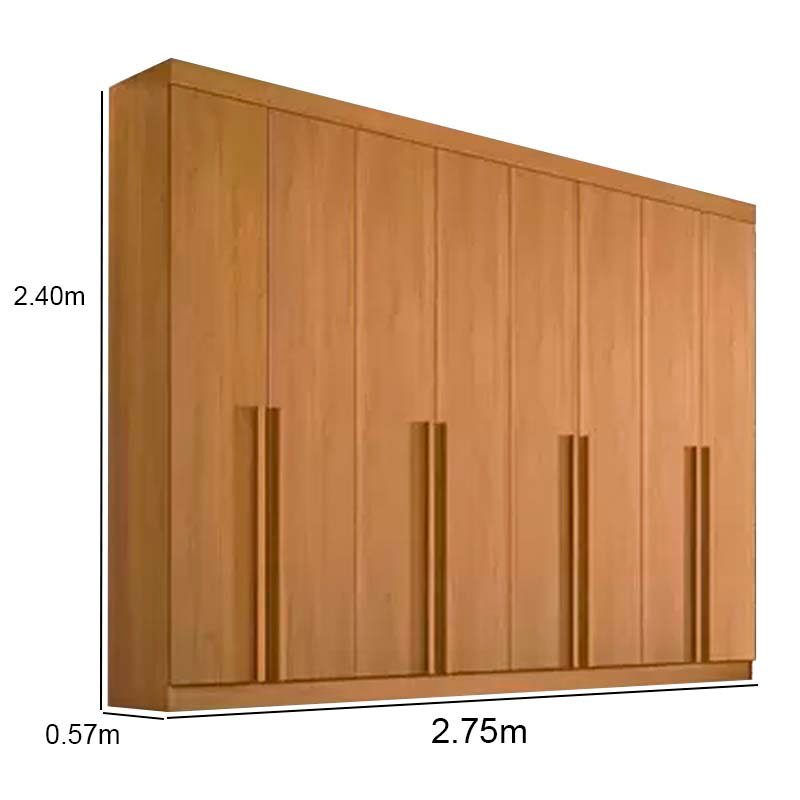 Roupeiro Daymond 8 Portas Cinamomo 100% MDF Larg. 2.75m - D Doro - Imagem 5
