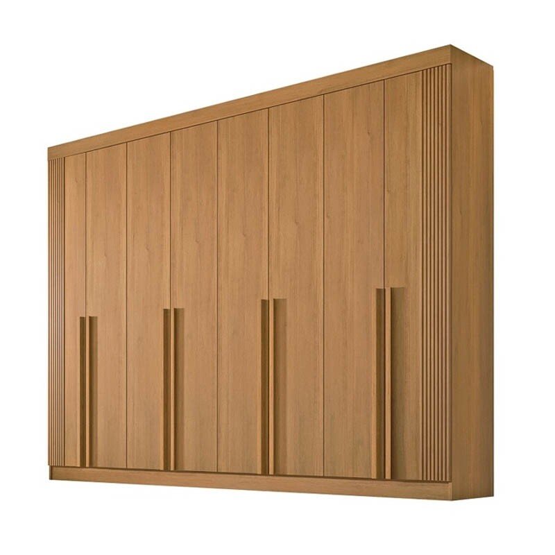 Guarda-Roupa Casal Daymond 8 Portas Ripado MDF Cinamomo D Doro - Imagem 6