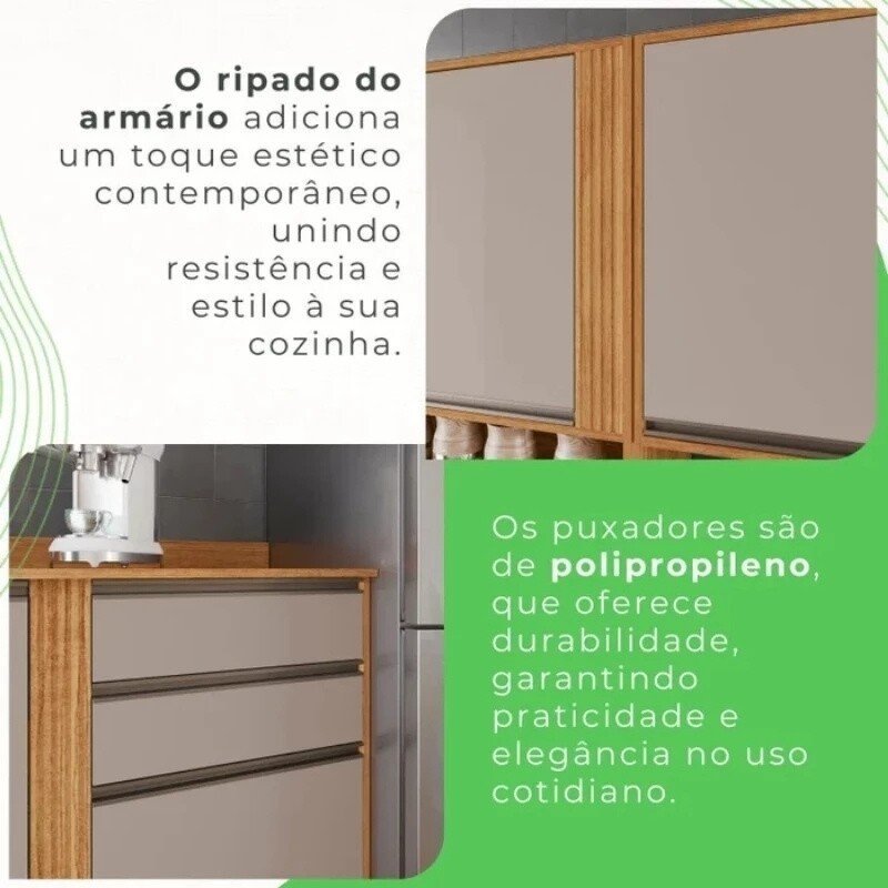 Torre Quente Cozinha Pérola Branco/Cinamomo - Sallêto - Imagem 4