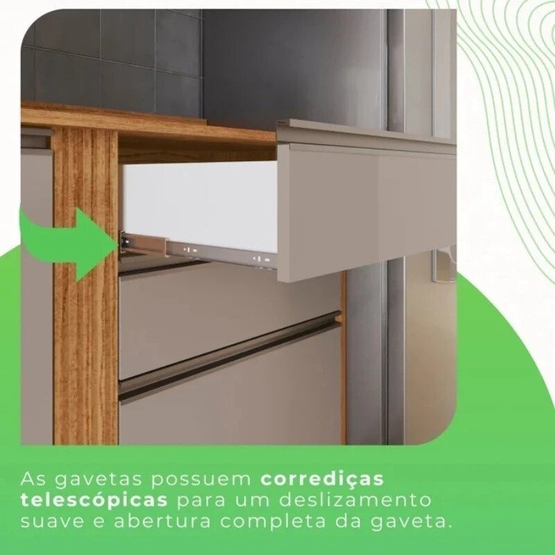 Torre Quente Cozinha Pérola Branco/Cinamomo - Sallêto - Imagem 5