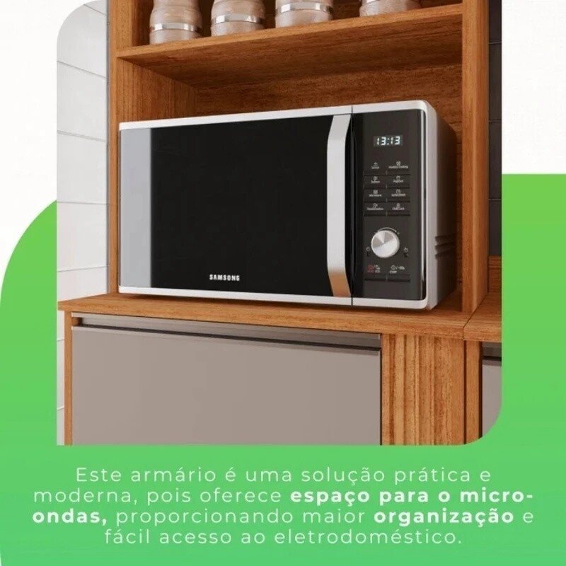 Torre Quente Cozinha Pérola Branco/Cinamomo - Sallêto - Imagem 6