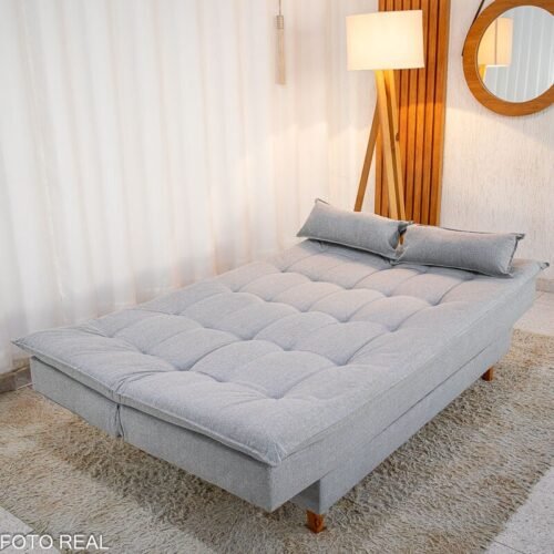 Sofá Cama Premium Linho Cinza 2275 - 1,80m