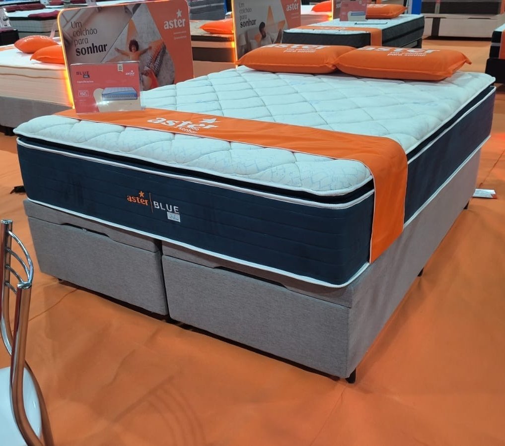 Colchão Queen Blue Gel Aster 34 cm D33 Molas Ensacadas – SONOS COLCHÕES - Imagem 2