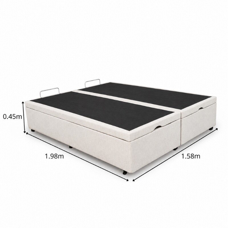 Colchão Queen Espuma Viscoelástica Uberaba ColchoMinas + Base Box Baú Queen Confort Linhão Palha Blindado Issacar - 158x198x75 - Imagem 9