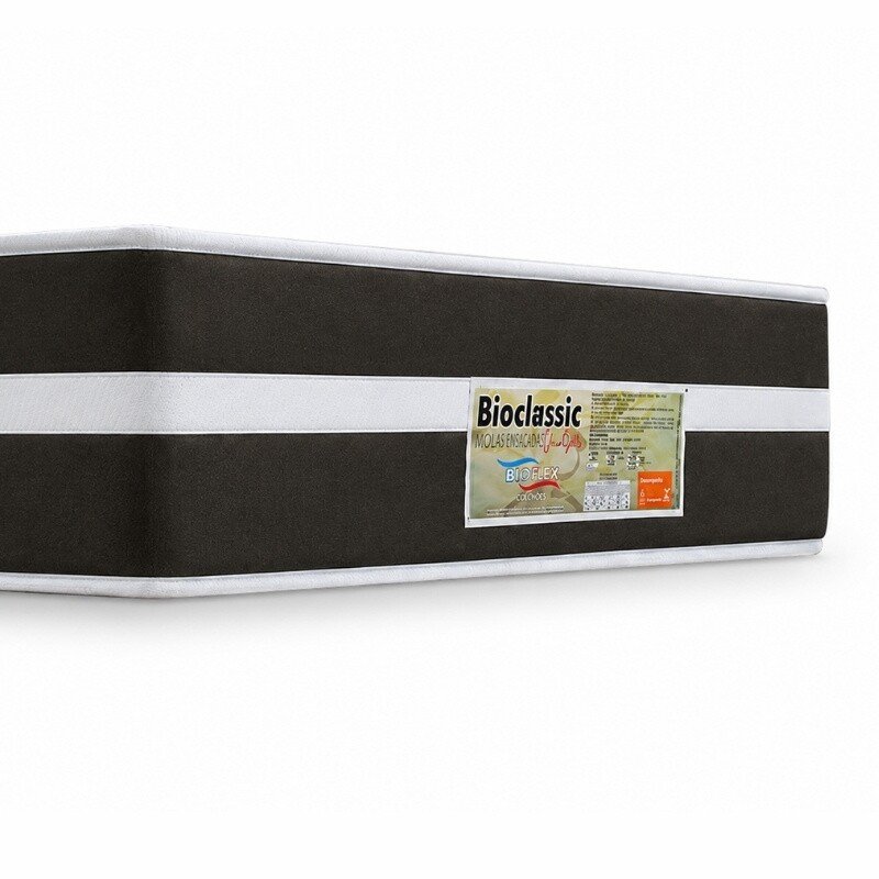 Colchão Solteiro Molas Ensacadas Classic Bioflex 88x188x22 cm - Suporta até 120kg - Imagem 3